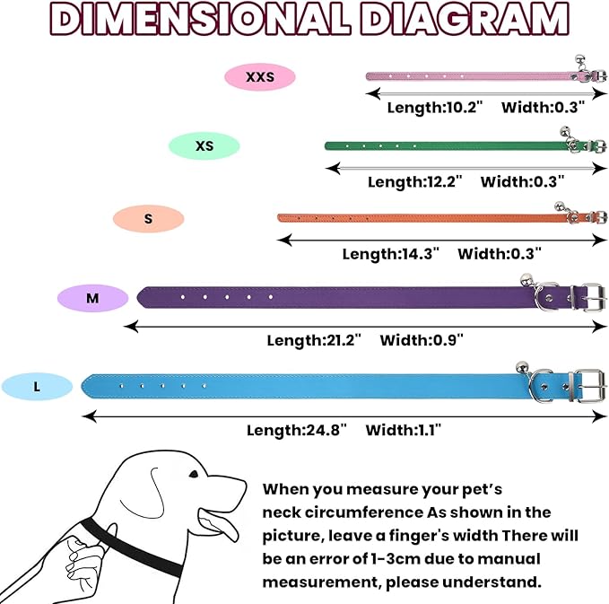 XS Dog Collar for Teacup Adjustable Teacup Dog Collar for Small Medium Large - Image 2