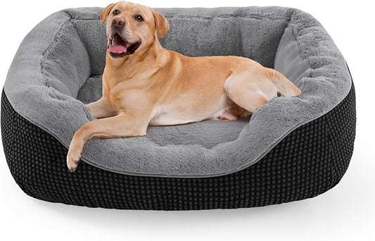 INVENHO Large Dog Beds Large Sized, Washable Orthopedic Warming Soft Sleeping by INVENHO