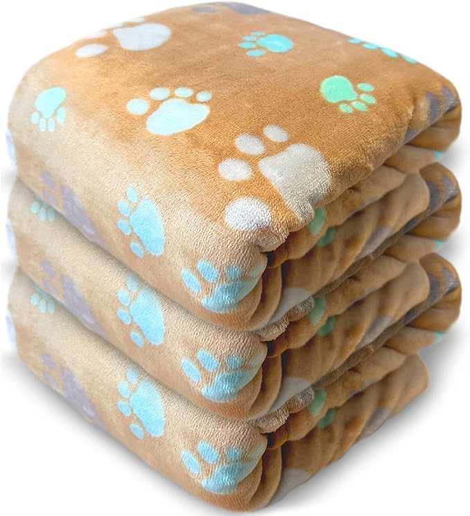 Dog Blankets for Large Dogs, Soft Fluffy Flannel Pet Blanket Mat Cover for Bed by NXDZI