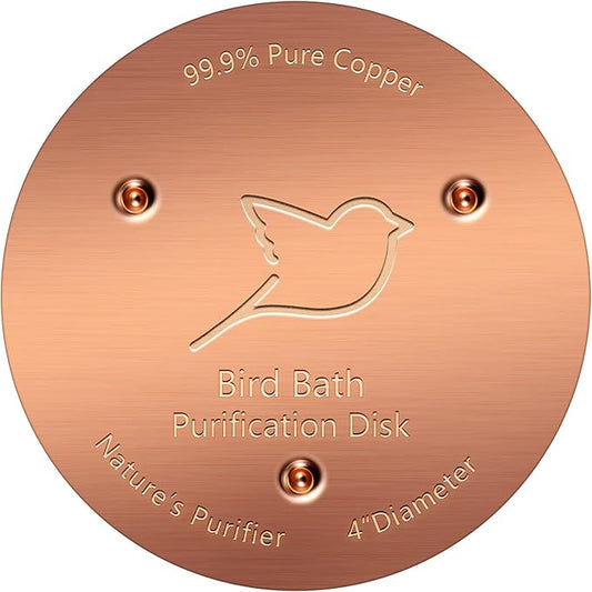 NNG 1 Pack Bird Bath Copper Disk, 1mm Thick Reinforced 99.9% Pure Copper Bird by NNG