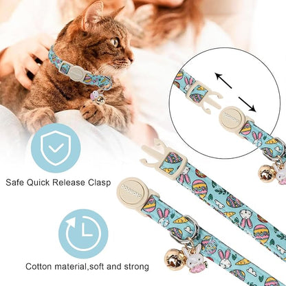 DOGWONG 2 Pack Easter Day Cat Collars, Breakaway - Image 2