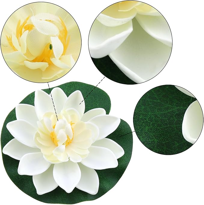 2PCS 10CM/3.94Inch Birdbath Fountain Accessory Lotus Leaf Flower Floating Spray - Image 2