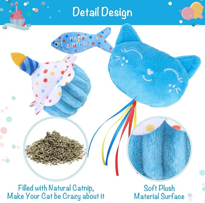 BINGPET Cat Birthday Catnip Toys - Image 2