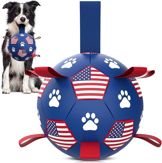 QDAN Dog Toys, Soccer Ball by QDAN