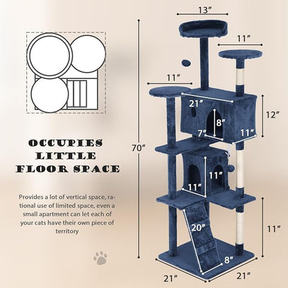 Heavy Duty Cat Tree Tower, Cat Condo, Hanging Ball - Image 6