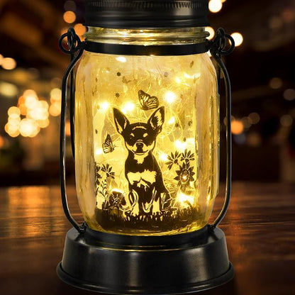 Chihuahua Gifts for Women/Men Chihuahua Solar Lanterns Dog Mom Birthday Dog - Image 9