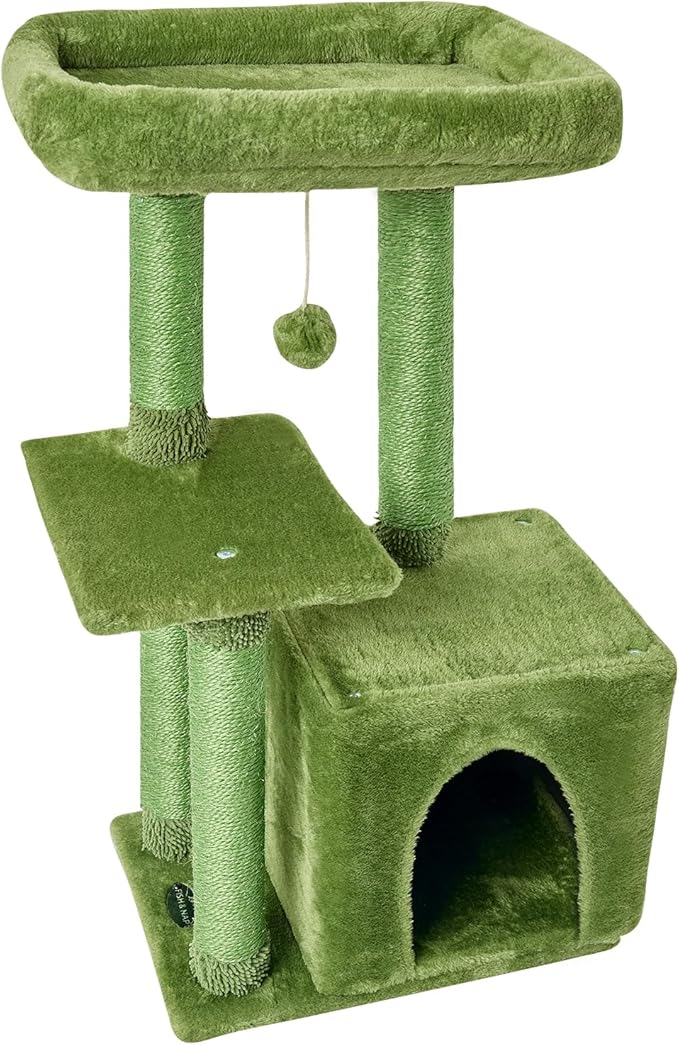 FISH&NAP Cute Cat Tree Kitten Cat Tower - Image 2
