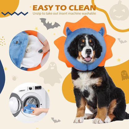 IEUUMLER Inflatable Recovery Dog Collar, Protective Donut Cone, Adjustable Soft - Image 7