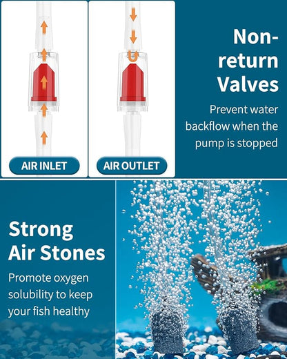 Pawfly Aquarium Air Pump 60 GPH Oxygen Pump - Image 6