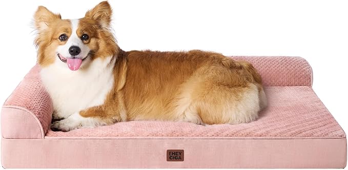 EHEYCIGA Large Dog Bed Memory Foam by EHEYCIGA