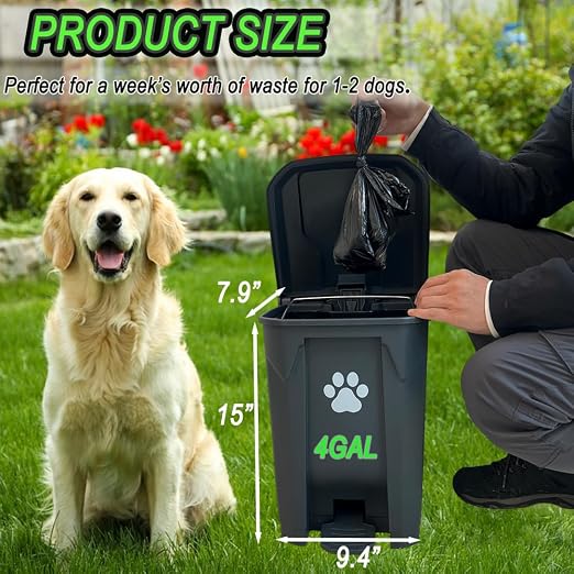 Dog Poop Trash Can Outside 20L - Image 2