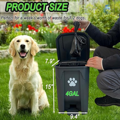 Dog Poop Trash Can Outside 20L - Image 2