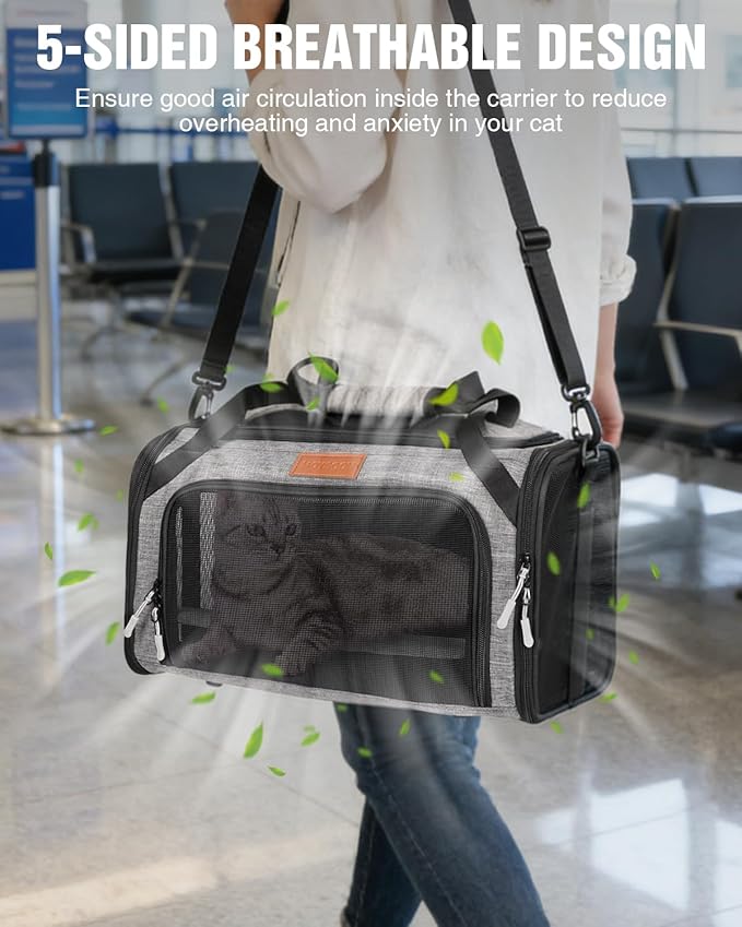 PETUX Top and Side Expandable Pet Carrier - Image 6