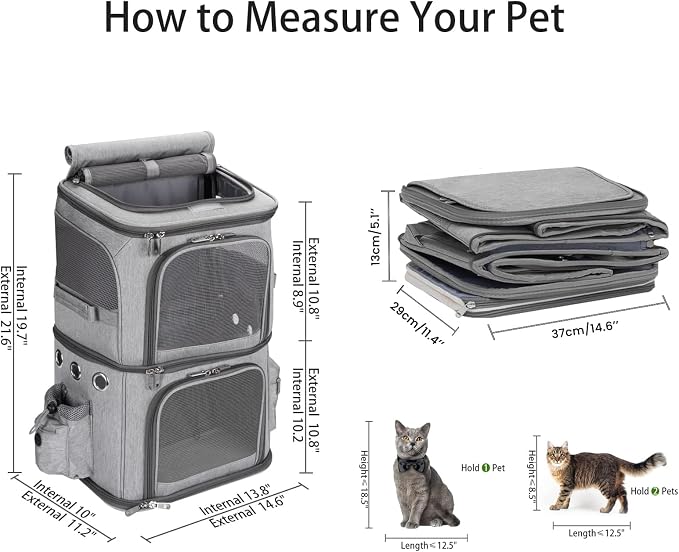 Double-Compartment Pet Carrier Backpack - Image 6