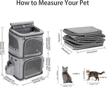 Double-Compartment Pet Carrier Backpack - Image 6