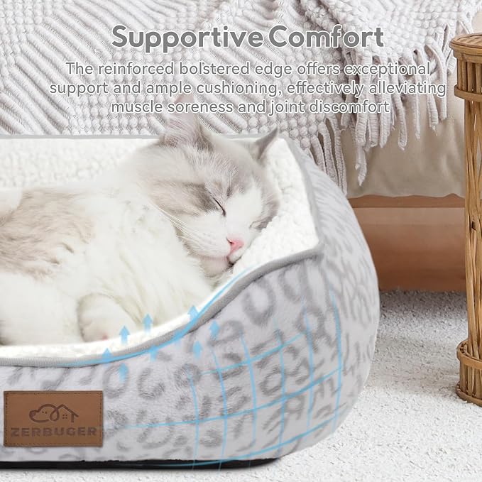 Rectangle Cat Dog Bed for Large Medium Small Pets Indoor Outdoor Machine - Image 2