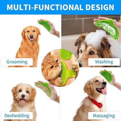 6Pcs Dog Bath Brush Set with Soap Dispenser - Image 5