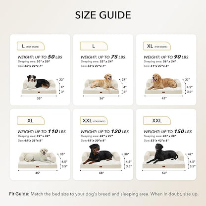 Orthopedic XXL Dog Beds, Waterproof Egg Crate Foam Big Pet Bed - Image 5