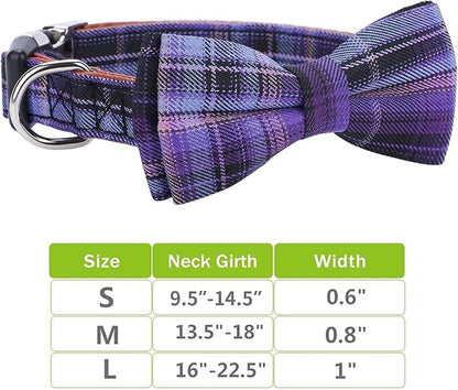 Faleela Soft &Comfy Bowtie Dog Collar, Detachable and Adjustable Bow Tie Collar - Image 4