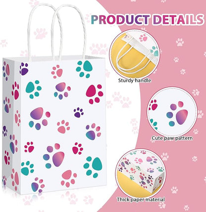 Blulu 20 Pcs Puppy Dog Paw Gift Bags - Image 3