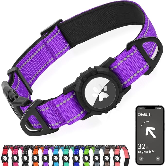 Joytale Airtag Dog Collar, Reflective Pet Collar by Joytale