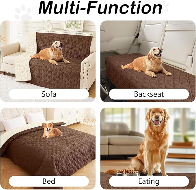 hyha Waterproof Dog Bed Blanket, Soft Pet Blankets, Waterproof Couch Cover - Image 6