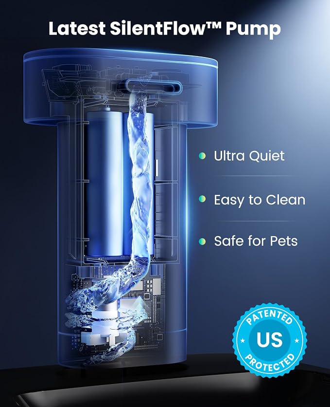 oneisall Wireless Cat Water Fountain: 74oz/2.2L Cordless Pet Water Fountains - Image 7