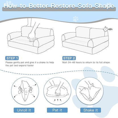 Plush Cat Couch Bed - Image 5