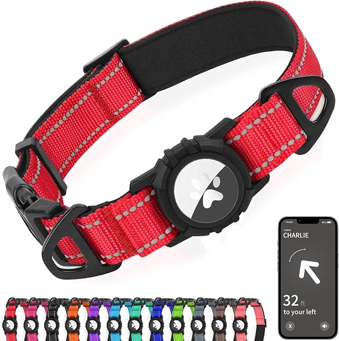 Joytale Airtag Dog Collar, Reflective Pet Collar by Joytale