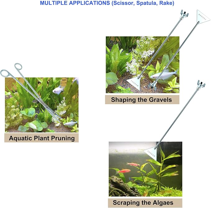 Aquarium Aquascape Tools Kit + Brush - Image 6