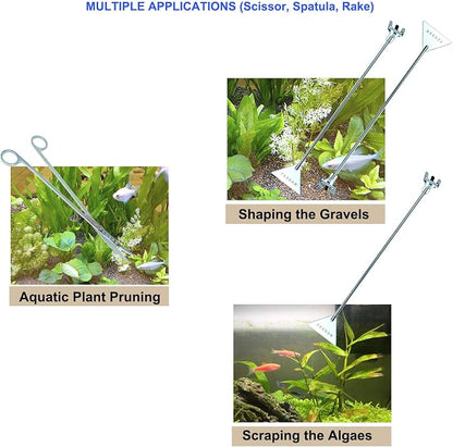 Aquarium Aquascape Tools Kit + Brush - Image 6