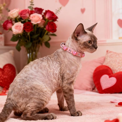 EXPAWLORER Valentine's Day Leather Cat Collar - Image 8