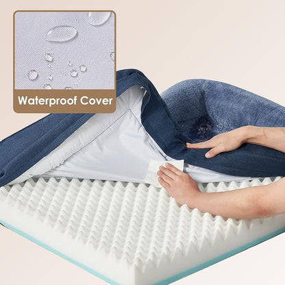 EHEYCIGA Orthopedic Dog Bed for Medium Dog, Waterproof Liner & Washable - Image 4