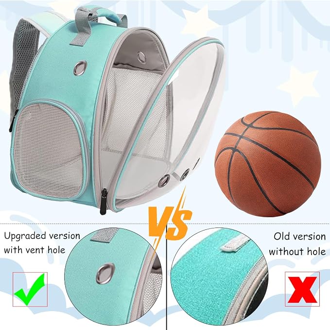 Guinea Pig Backpack, Space Capsule Bubble Window Small Animal Backpack - Image 4