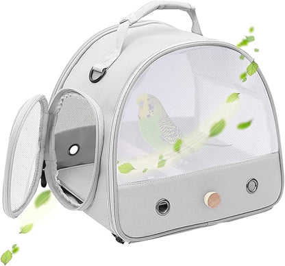 Bird Carrier, Portable Small Bird Parrot Parakeet Carrier by halinfer