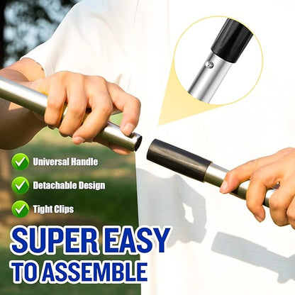 Dog Pooper Scooper for Large Dogs, 3 Pack Adjustable Long Handle Metal Tray - Image 3