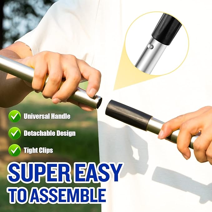 Dog Pooper Scooper, Tray Rake and Spade 3 Pack Poop Scoop Adjustable Long - Image 3