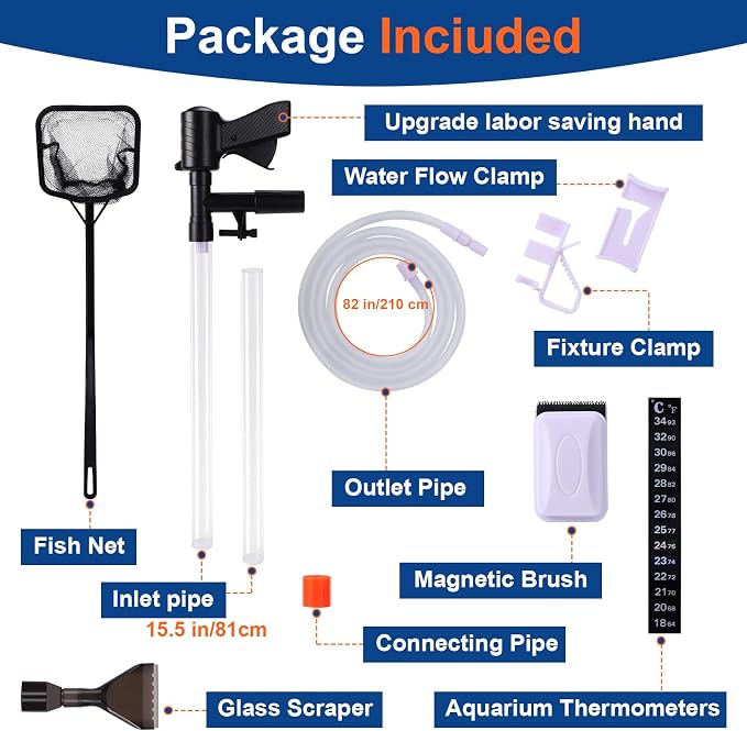 Fish Tank Cleaner Kit, Gravel Vacuum - Image 6