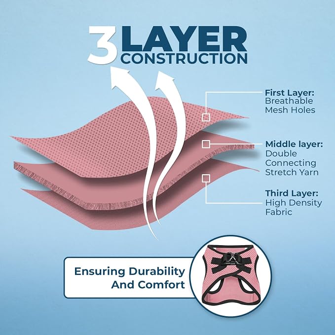 Best Pet Supplies Voyager Step-in Air All Weather Mesh Harness and Reflective - Image 4