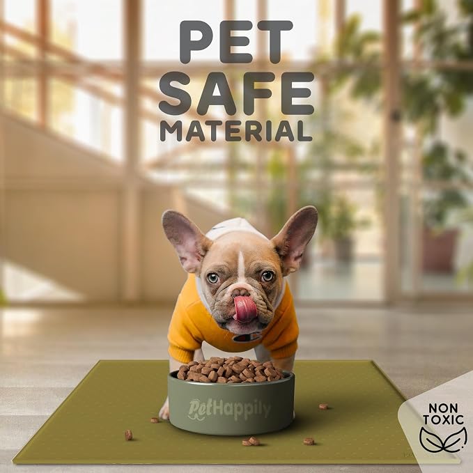 Dog Food Mat - 24x15 Raised Edges Dogs Mat - Image 3