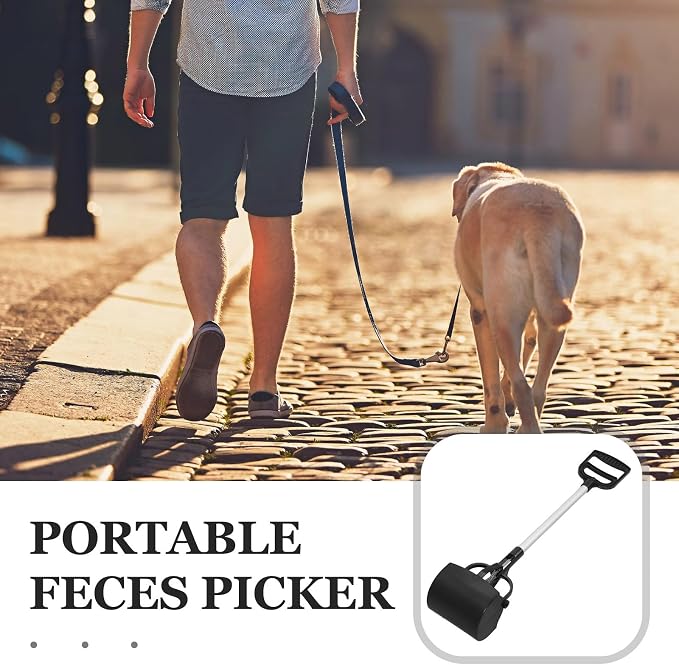 NUOBESTY Long Handle Pet Poop Scoop and Dog Litter Picker, Lightweight Pooper - Image 3