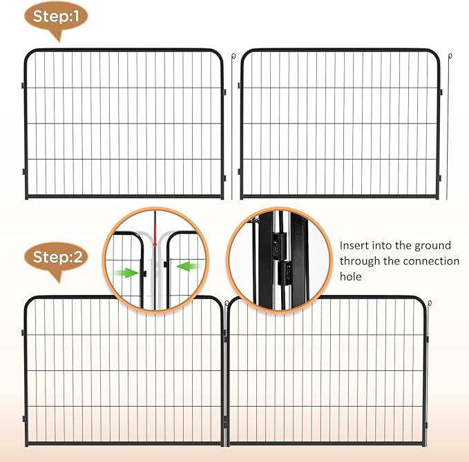 BestPet | Dog Playpen | 40 Inch, 12 Panels | Heavy Duty Metal Pet Exercise Pen - Image 5