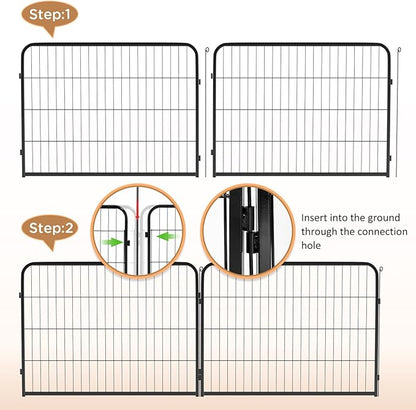 BestPet | Dog Playpen | 40 Inch, 12 Panels | Heavy Duty Metal Pet Exercise Pen - Image 5