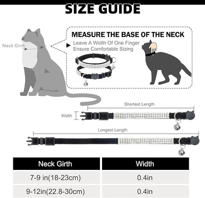 EXPAWLORER Soft Velvet Safe Cat Collars - Image 2