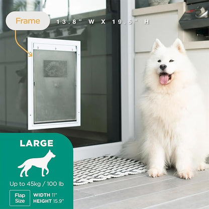 Hakuna Pets Deluxe Aluminum Pet, Cat and Dog Door - Image 3