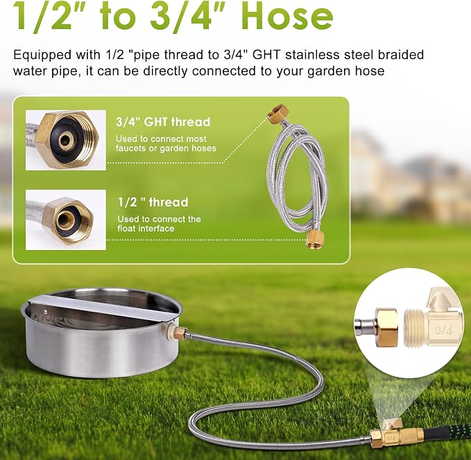 Automatic Dog Water Bowl Dispenser Large Breed Outdoor Pet Water Fountain Pet - Image 6