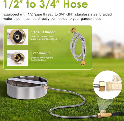 Automatic Dog Water Bowl Dispenser Large Breed Outdoor Pet Water Fountain Pet - Image 6