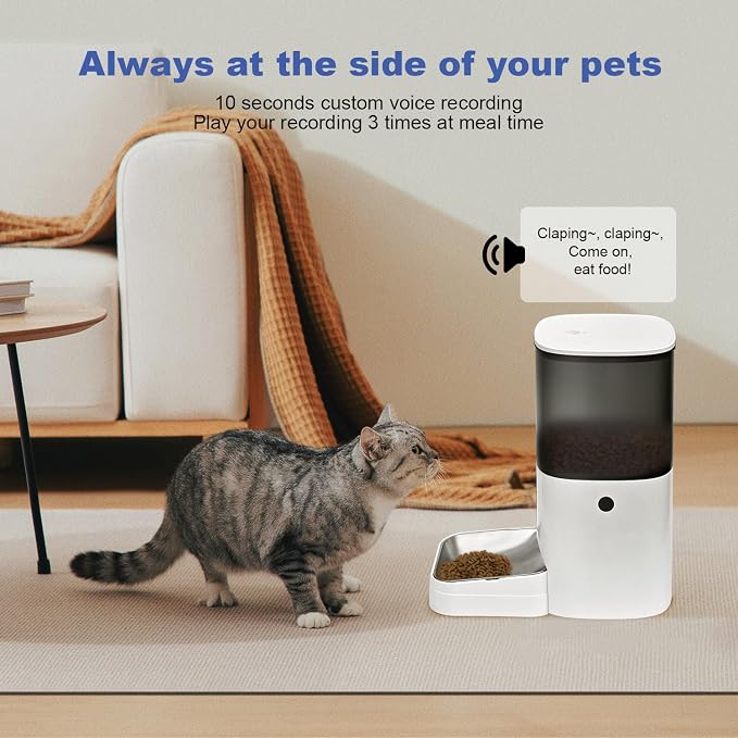 Automatic Cat Feeder, 6L Cat Food Dispenser - Image 7