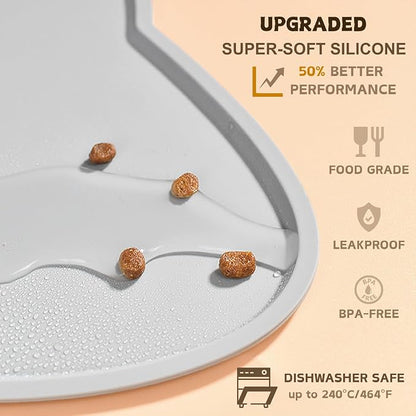 Cat Food Mat, Silicone Pet Feeding Mat - Image 3