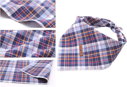 Lionet Paws Dog Bandana Washable Cotton Handkerchief Scarf Triangle Bandana - Image 2